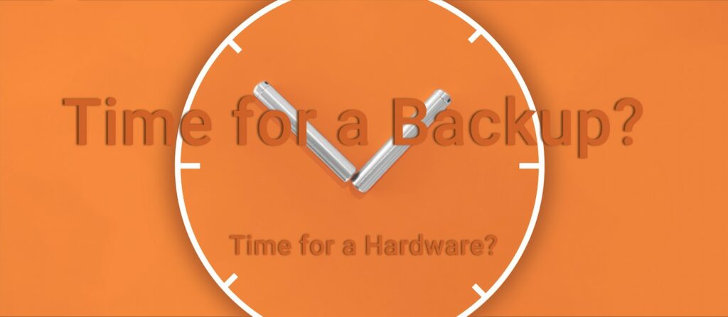 best time for a hardware backup