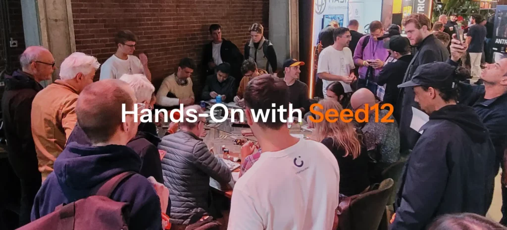 Workshops at Bitcoin Amsterdam Conference how to use Seed12